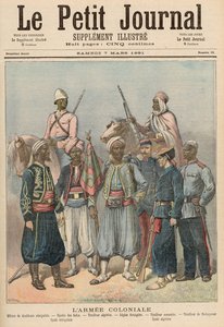 A gyarmati hadsereg, a „Le Petit Journal”-ból, 1891. március 7