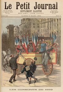 Az 1892-es hadkötelesek, a „Le Petit Journal”-ból, 1892. március 5.