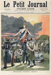 A Panama-ügy, a „Le Petit Journal” illusztrált mellékletének címlapjáról, 1893. április 8. (színes litho)