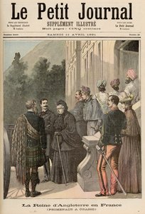 Anglia királynője Franciaországban: Séta Grasse-ban, a „Le Petit Journal”-ból, 1891. április 11.