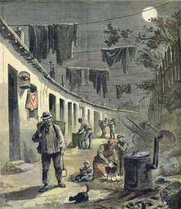 A párizsi parlagi zsákmányolók, illusztráció a Le Petit Journal illusztrált mellékletéből, 1892. augusztus 27. alkotó: Fortune Louis Meaulle and Henri Meyer