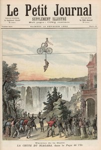Theater de la Gaite Performers a Niagara Falls-ban, a "Le Petit Journal"-ból, 1892. február 13.