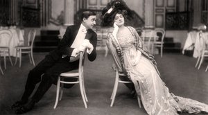 Lily Elsie és Joseph Coyne a Vidám özvegyben, 1907.