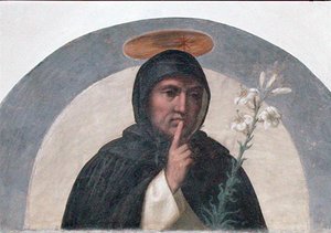 Szent Domonkos (1170-1221 körül) (freskó) alkotó: Fra Bartolomeo