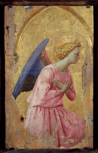 Fra Giovanni (Guido di Pietro) Fra Angelico (1387-1455) Angyal az imádatban festménye