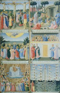 Az Argenti ruhásszekrénye (ezüstláda) Jézus életével alkotó: Fra (c.1387 1455) Angelico