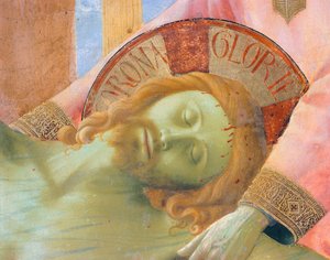 Giovanni da Fiesole, Fra Angelico (1400-kb. 1455) alkotása a keresztről vagy a Szentháromság-oltárról, 1432 körül, tempera fán