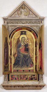 A linaiuoli triptichon (nyitott redőnyökkel): János Keresztelővel és Szent Márkkal, 1433 (tempera, tábla) (részleteket lásd 119416). alkotó: Fra Angelico