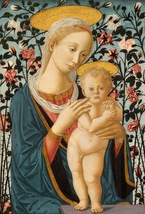 Madonna és gyermeke. 1470 körül alkotó: Fra Filippo Lippi