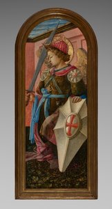 Panel egy triptichonról: Mihály arkangyal alkotó: Fra Filippo Lippi