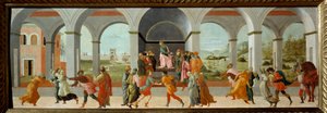 Három jelenet Virginia történetéből Kr.e. 449-ben Appius Claudius, a Római Köztársaság decemvirje, rabszolgájaként követeli Virginiát (Verginia), Virginius százados (Verginius) lányát, akibe szerelmes. Hatalmával visszaélve sz alkotó: Fra Filippo Lippi