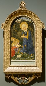 Szűz és gyermek angyalokkal, c. 1460. alkotó: Fra Filippo Lippi