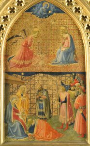 Az Angyali üdvözlet és A mágusok imádása c. 1433-1434.
