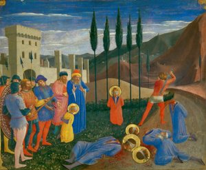 Szent Kozma és Szent Damján lefejezése, c. 1440