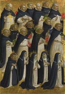 A Dominikai Boldog Panel a Fiesole San Domenico oltárképről, c. 1423-1424