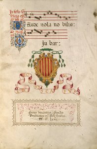 A címer alkotó: Fra Vincentius a Fundis