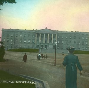 Királyi palota, Christiania, Oslo, Norvégia, 19. század vége – 20. század eleje.