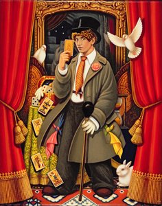 Harpo, 2010 (olajok és tempera a panelen) alkotó: Frances Broomfield