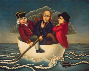 Gotham három bölcse, 2005 (olaj és tempera a panelen)