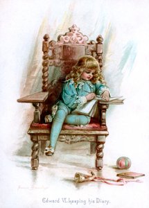 VI. Edward, aki naplóját vezeti, 1897.