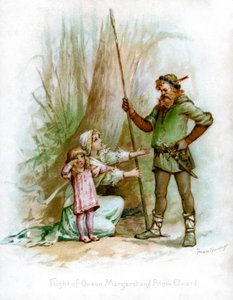 Margit királynő és Edward herceg repülése, 1897. alkotó: Frances Brundage