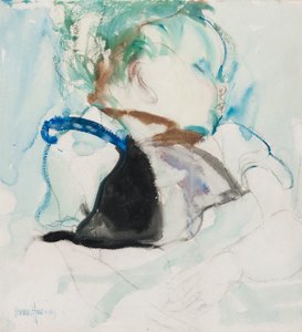Sleeping Baby, 1905 körül (tinta és akvarell papíron)