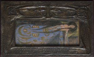 Love If Thy Tresses Be So Dark How Dark Those Hidden Eyes Must Be, circa 1896 (beaten metal)