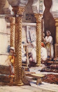 Szőnyegiskola, Algír (színes litográfia)
