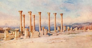 The Forum, Timgad (színes litográfia)