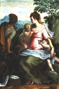 Madonna és gyermeke Keresztelő Szent Jánossal
