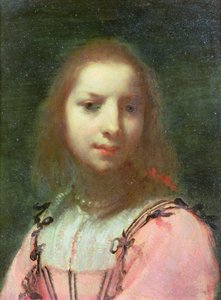Egy fiatal nő portréja, 1640 körül (olaj, réz) alkotó: Francesco (attr. to) Furini