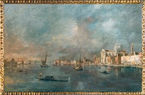 Vue de la Giudecca avec les Zattere - Nézet a Giudecca csatornára és a Zattere ...