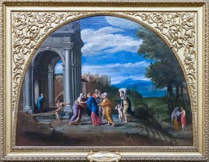 Táj a látogatással alkotó: Francesco Albani