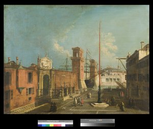 Campo és Porta Arsenale látképe, 1742-50