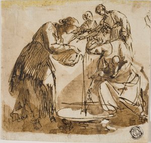 A Szűz születése alkotó: Francesco Allegrini