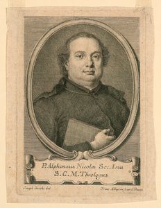 A Jézus Társaságának P. Alphonsus Nicolai portréja alkotó: Francesco Allegrini