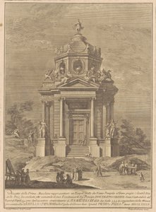 A Prima Macchina Kínában 1782: Janus temploma, amelyet Numa Pompilius épített alkotó: Francesco Barbazza, after Giuseppe Palazzi