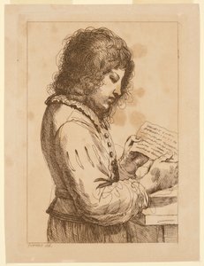 Olvasó fiú alkotó: Francesco Bartolozzi