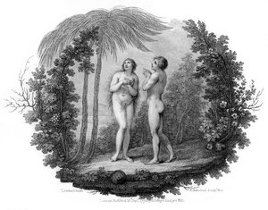 Ádám és Éva, 1796. alkotó: Francesco Bartolozzi