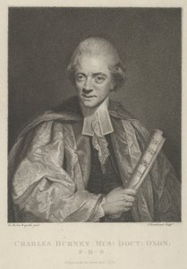 Charles Burney, 1784. április 1., 1784. április 1. alkotó: Francesco Bartolozzi