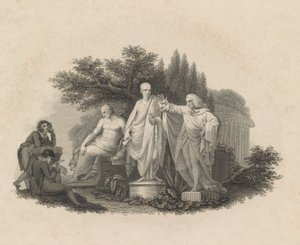 Demosthenes, Cicero és William Pitt, Chatham grófja, 1750-1815. alkotó: Francesco Bartolozzi