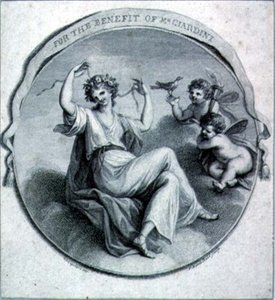 Tervezés egy juttatáskártyához alkotó: Francesco Bartolozzi
