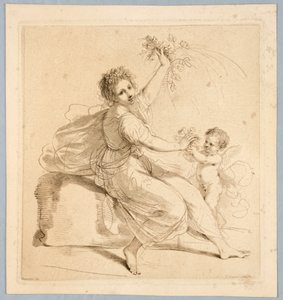 Flóra, egy fiúval alkotó: Francesco Bartolozzi
