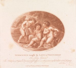 Unschuld gelehrt durch Liebe und Freundschaft alkotó: Francesco Bartolozzi