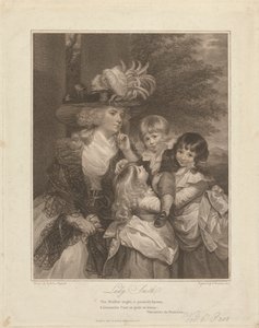 Lady Charlotte Smith és gyermekei; George Henry, Louisa és Charlotte