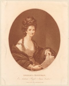 Porträt von Angelika Kauffmann alkotó: Francesco Bartolozzi