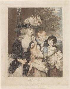 Lady Smith és három gyermeke portréja alkotó: Francesco Bartolozzi