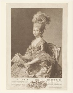 Maria Christina osztrák portréja alkotó: Francesco Bartolozzi