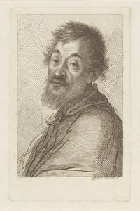 Egy szakállas férfi portréja alkotó: Francesco Bartolozzi