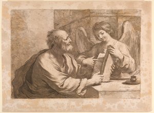 Szent Máté angyallal és könyvvel alkotó: Francesco Bartolozzi
